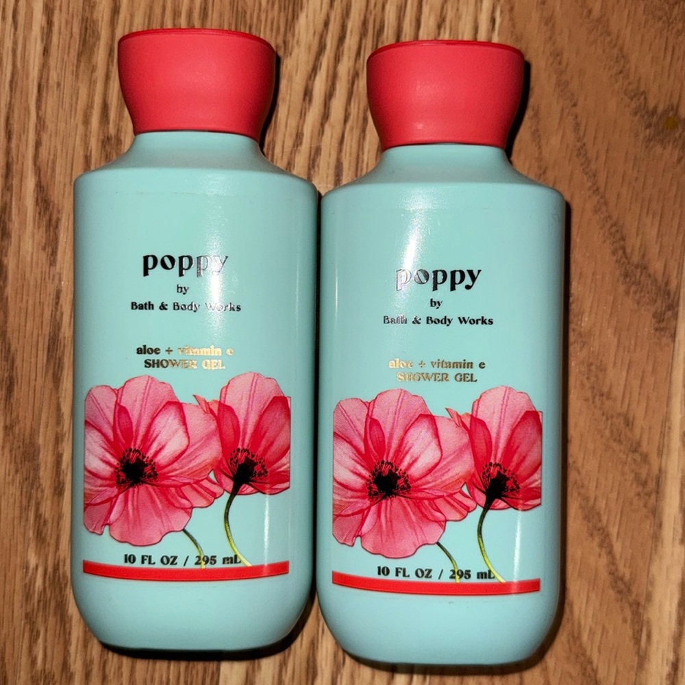 BBW 2 pc Body Wash POPPY